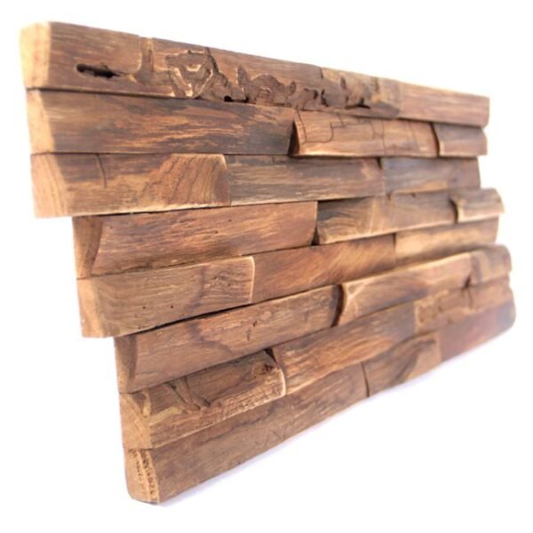 Houtstrip Walnoot – TeakHout – Voor Interieur – 54x20x1,5cm - Image 3