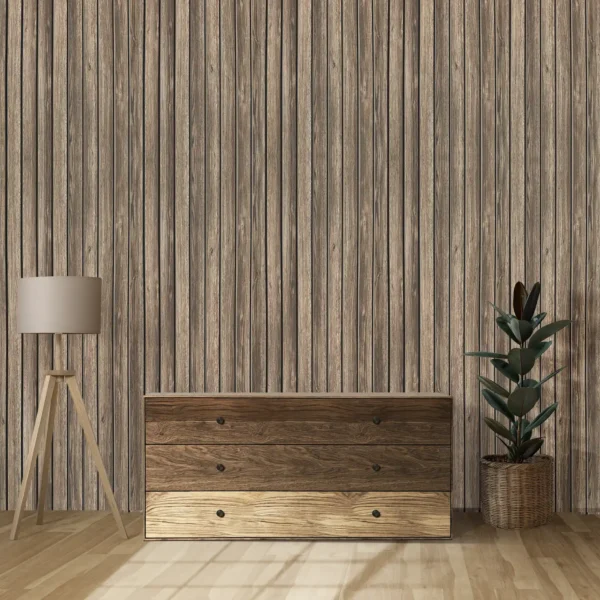 Panneaux acoustiques EPS Chêne foncé – Insonorisation / Etanchéité – Intérieur/Extérieur – 50x120x2cm - Image 3