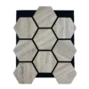 Panneaux acoustiques Feutre Hexagone Chêne Clair – Isolation acoustique – Pour l’intérieur – 80x60x2cm