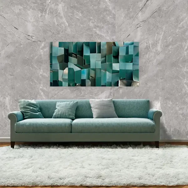 PVC Marmer Wandpaneel Grey Carrara 122x260cm - Image 2