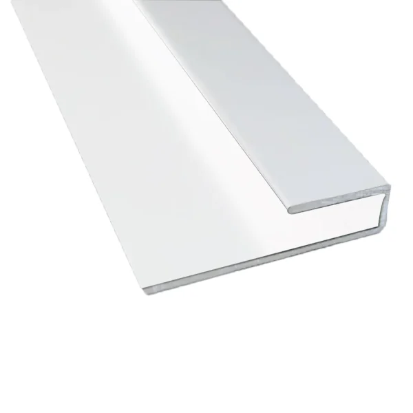 Marmer/SPC/Mozaiek Eindprofiel 4mm Wit