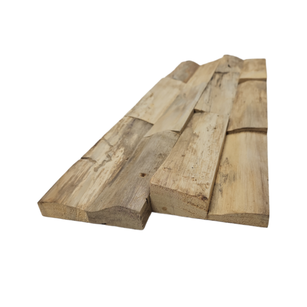 Houtstrip Goud – TeakHout – Voor Interieur – 54x18x4,5cm - Image 2